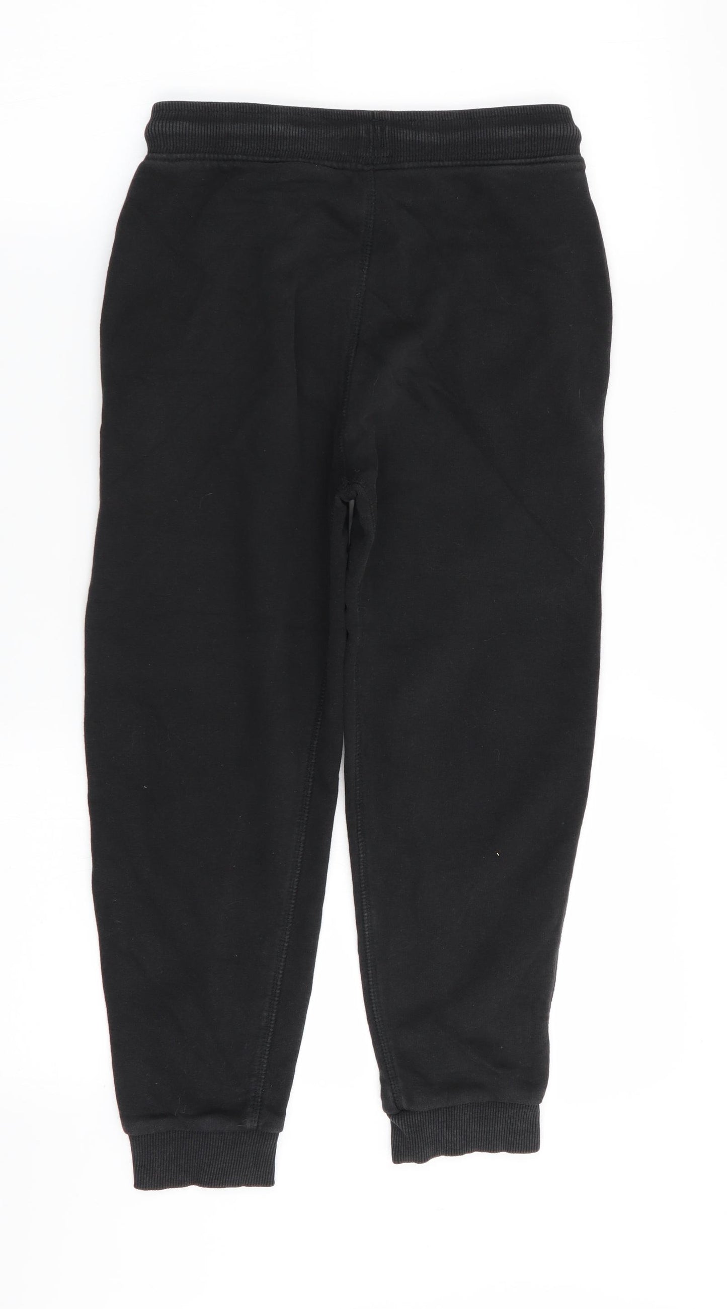 Nutmeg Boys Black   Jogger Trousers Size 7-8 Years