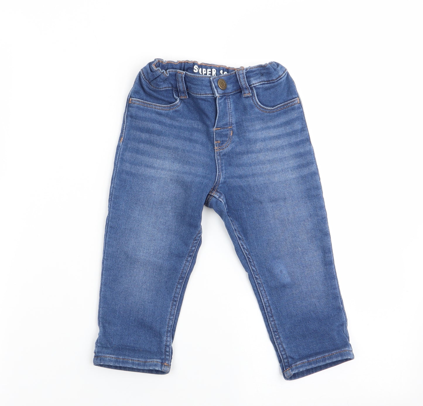 H&M Boys Blue   Cargo Jeans Size 12-18 Months