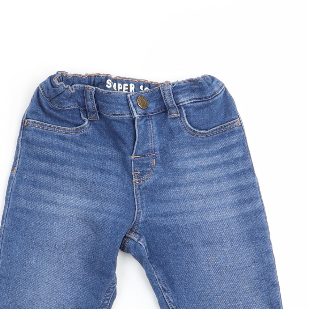 H&M Boys Blue   Cargo Jeans Size 12-18 Months