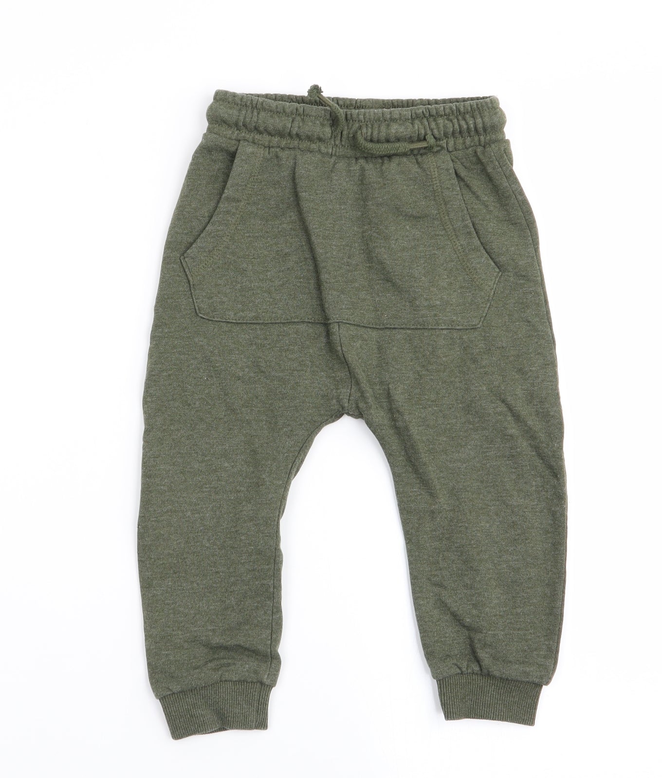 Asda George Boys Green   Jogger Trousers Size 18-24 Months