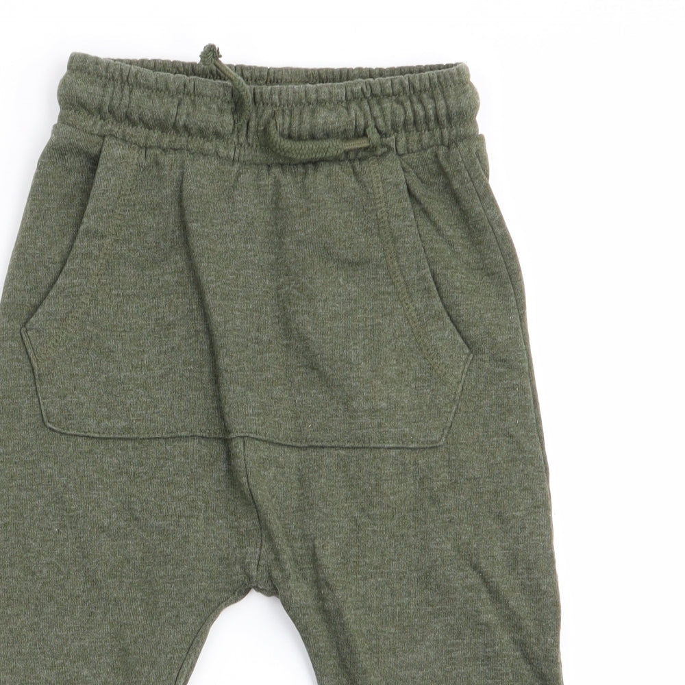 Asda George Boys Green   Jogger Trousers Size 18-24 Months