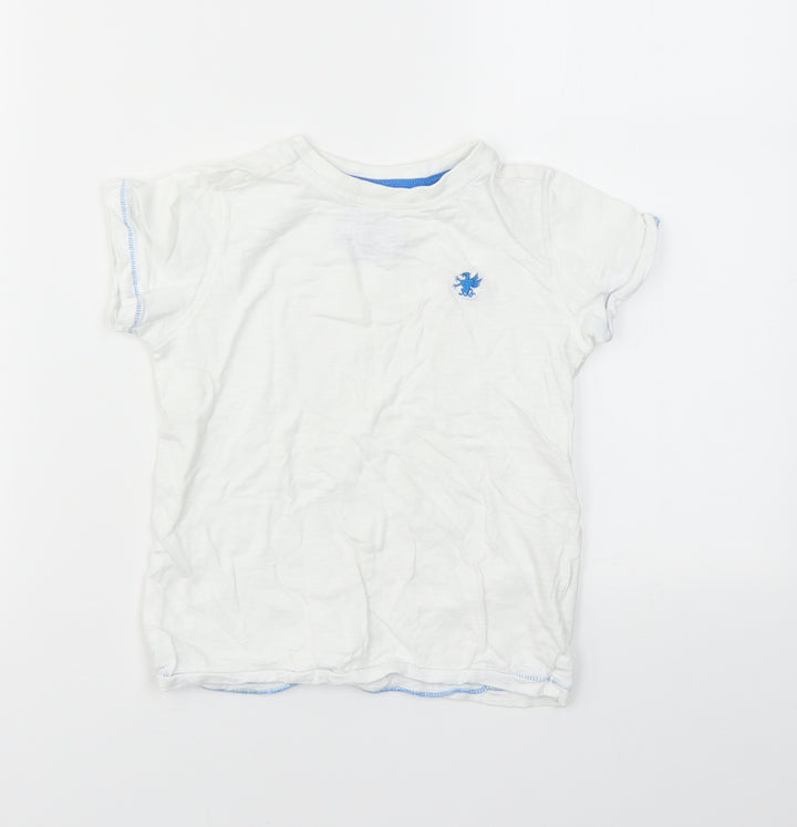 NEXT Boys White Basic T-Shirt Size 6 Years