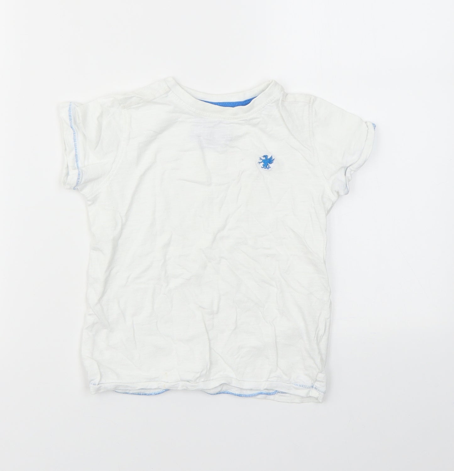 NEXT Boys White   Basic T-Shirt Size 6 Years