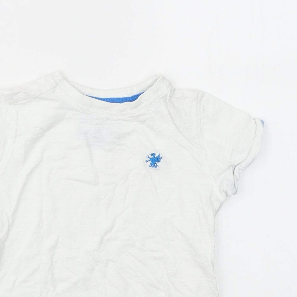 NEXT Boys White   Basic T-Shirt Size 6 Years