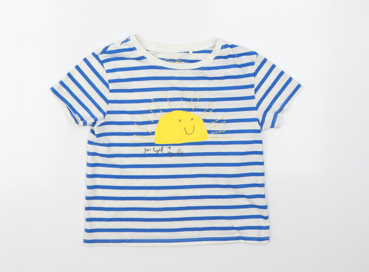 NEXT Boys Multicoloured Striped  Basic T-Shirt Size 8 Years