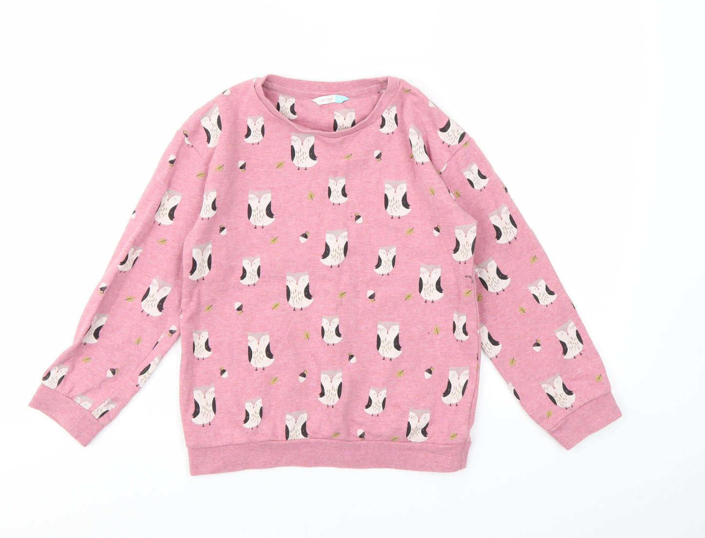 JHON LEWIS Girls Pink Geometric  Pullover Sweatshirt Size 10 Years