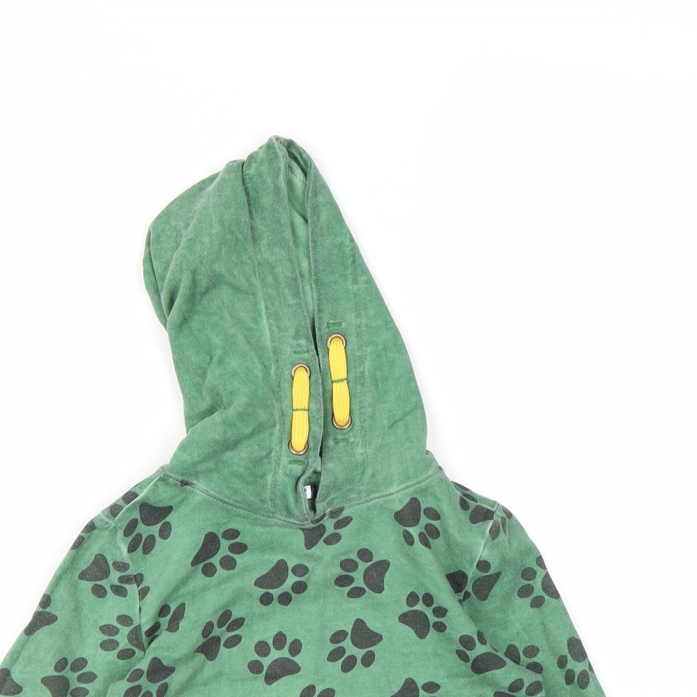 PEP&CO Boys Green Animal Print  Pullover Jumper Size 4-5 Years