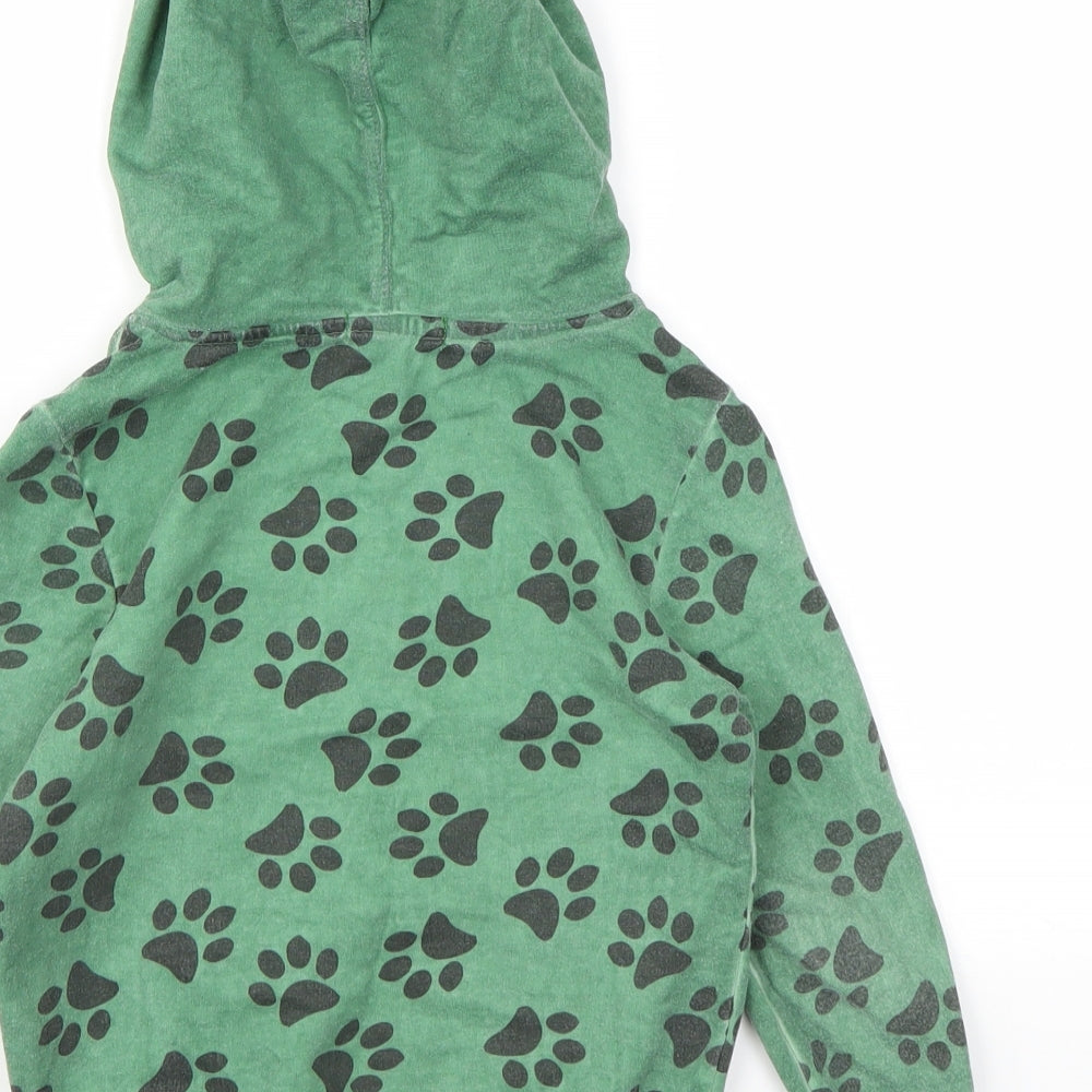 PEP&CO Boys Green Animal Print  Pullover Jumper Size 4-5 Years