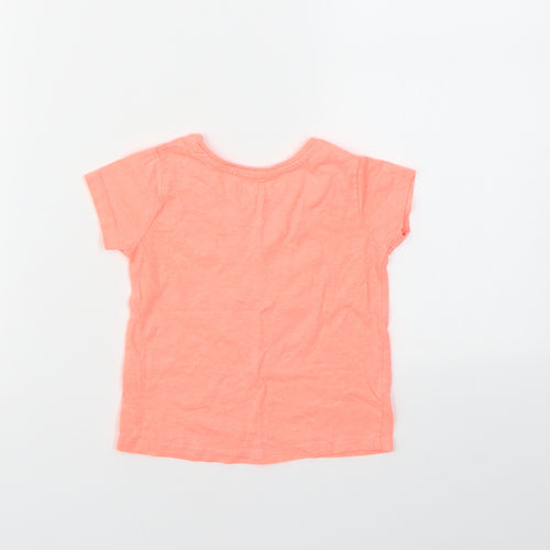 Primark Girls Pink Geometric  Basic T-Shirt Size 12-18 Months