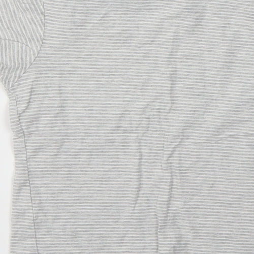 Matalan Boys Grey Striped  Basic T-Shirt Size 5-6 Years