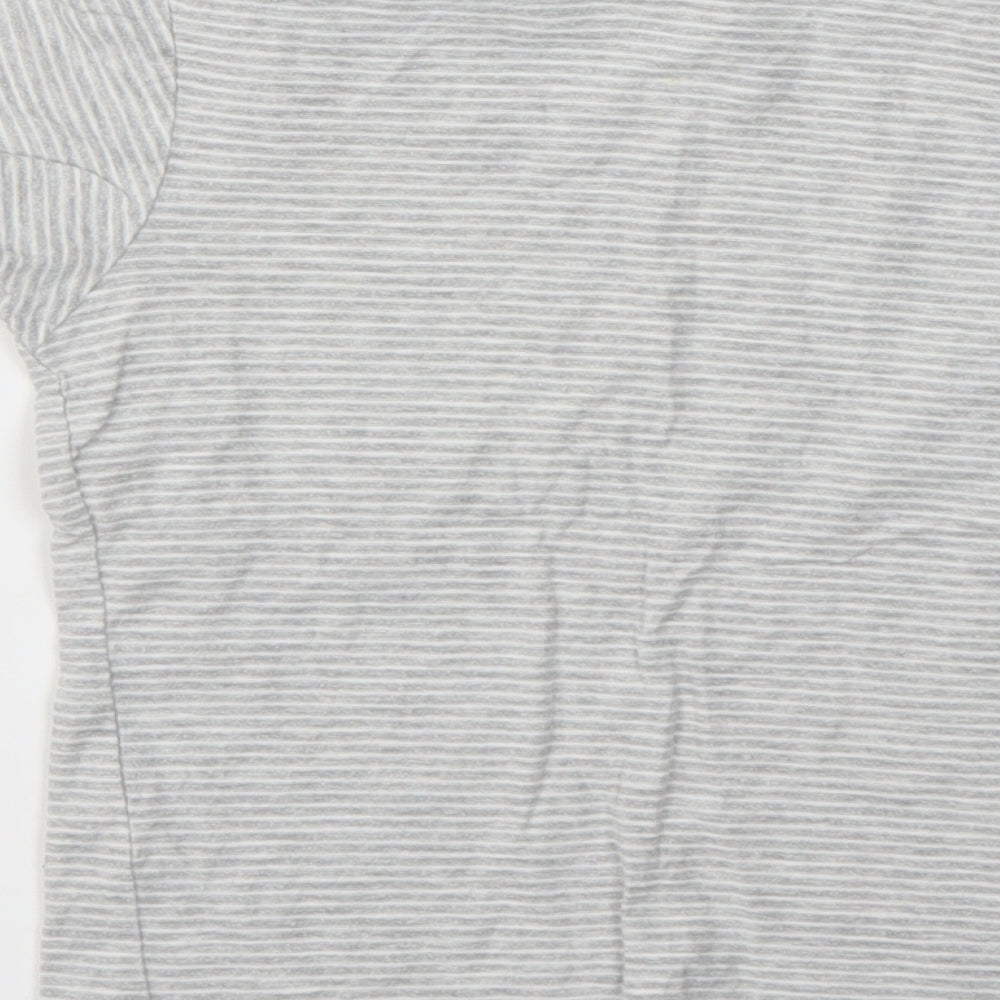 Matalan Boys Grey Striped  Basic T-Shirt Size 5-6 Years