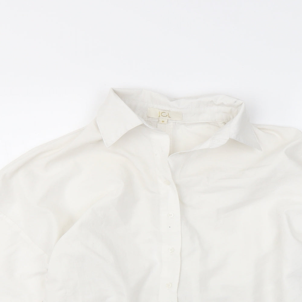 JCL  Womens White   Basic Blouse Size M