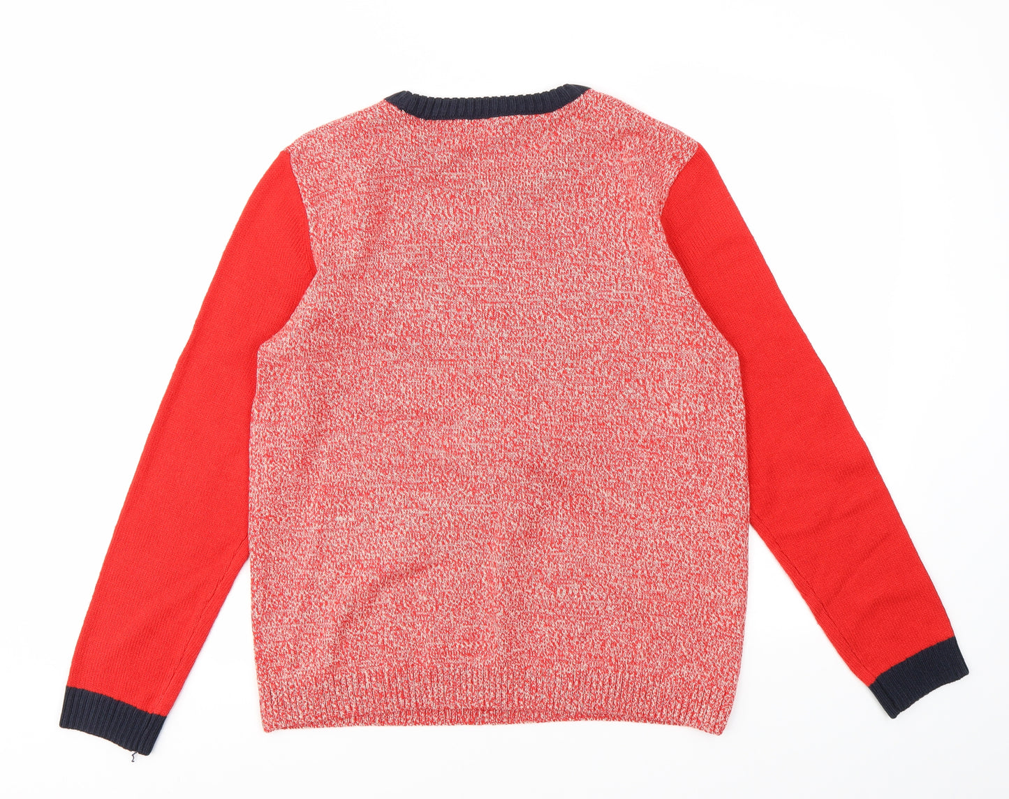 NEXT Womens Red Animal Print  Pullover Jumper Size 14