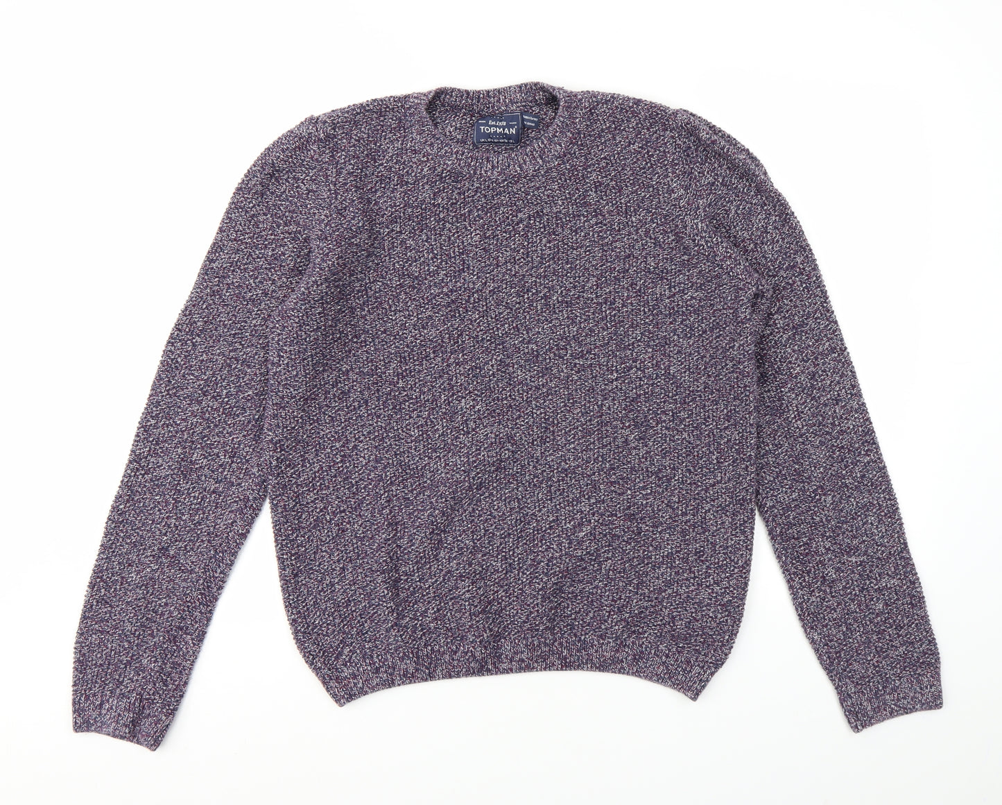 Topman Mens Blue   Pullover Sweatshirt Size L