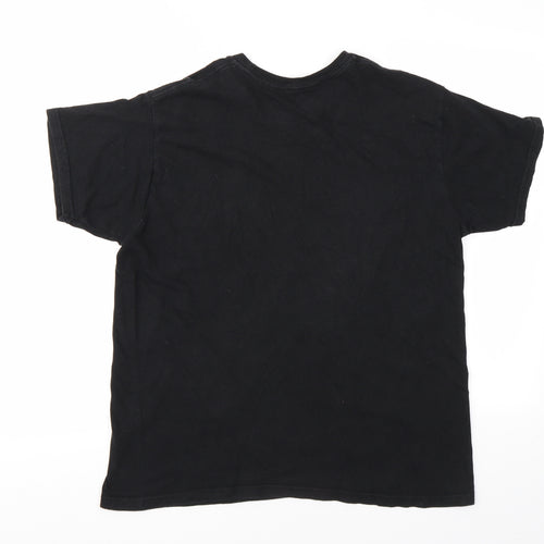 ZOO YORK  Mens Black Geometric   T-Shirt Size L