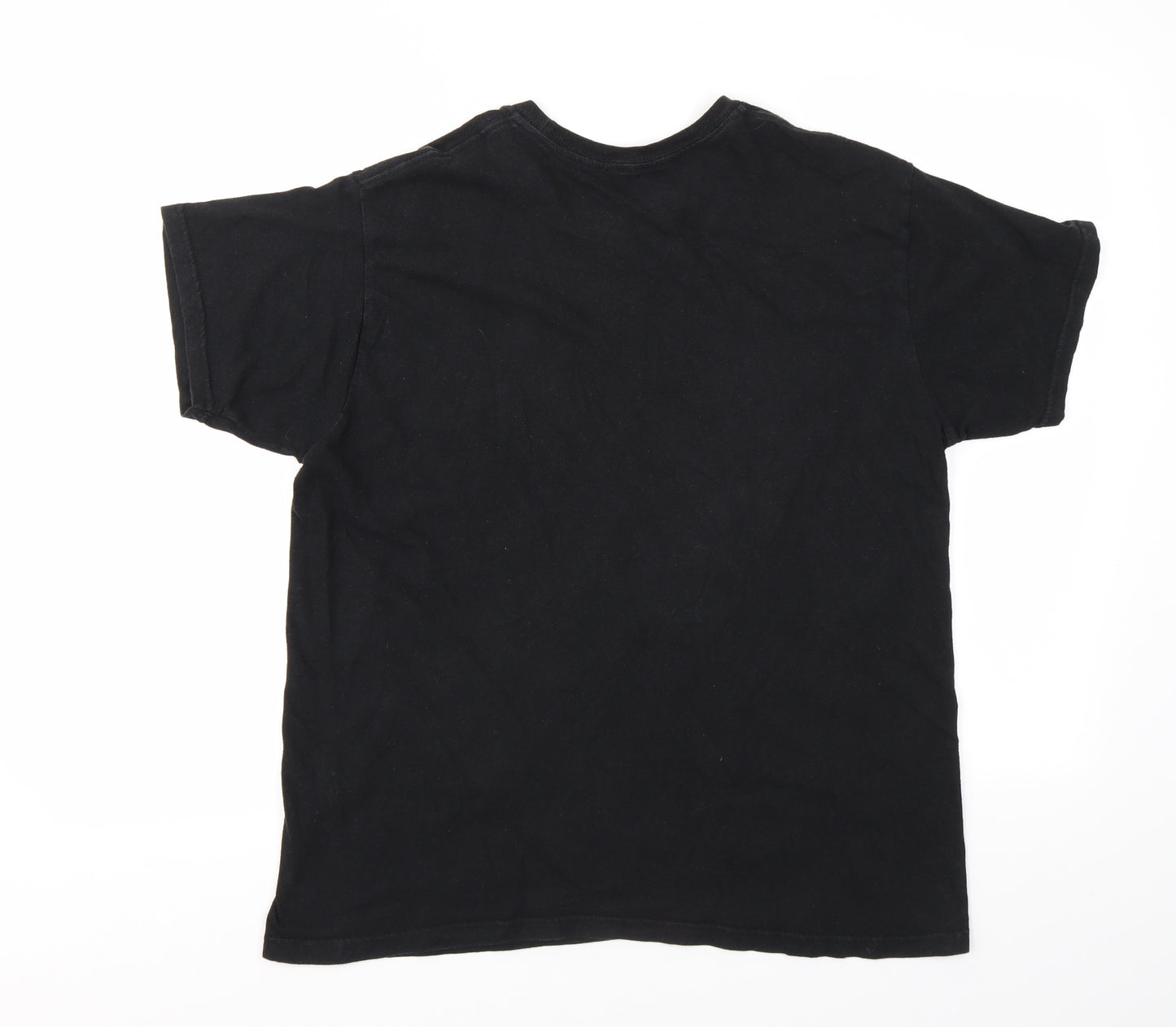 ZOO YORK  Mens Black Geometric   T-Shirt Size L