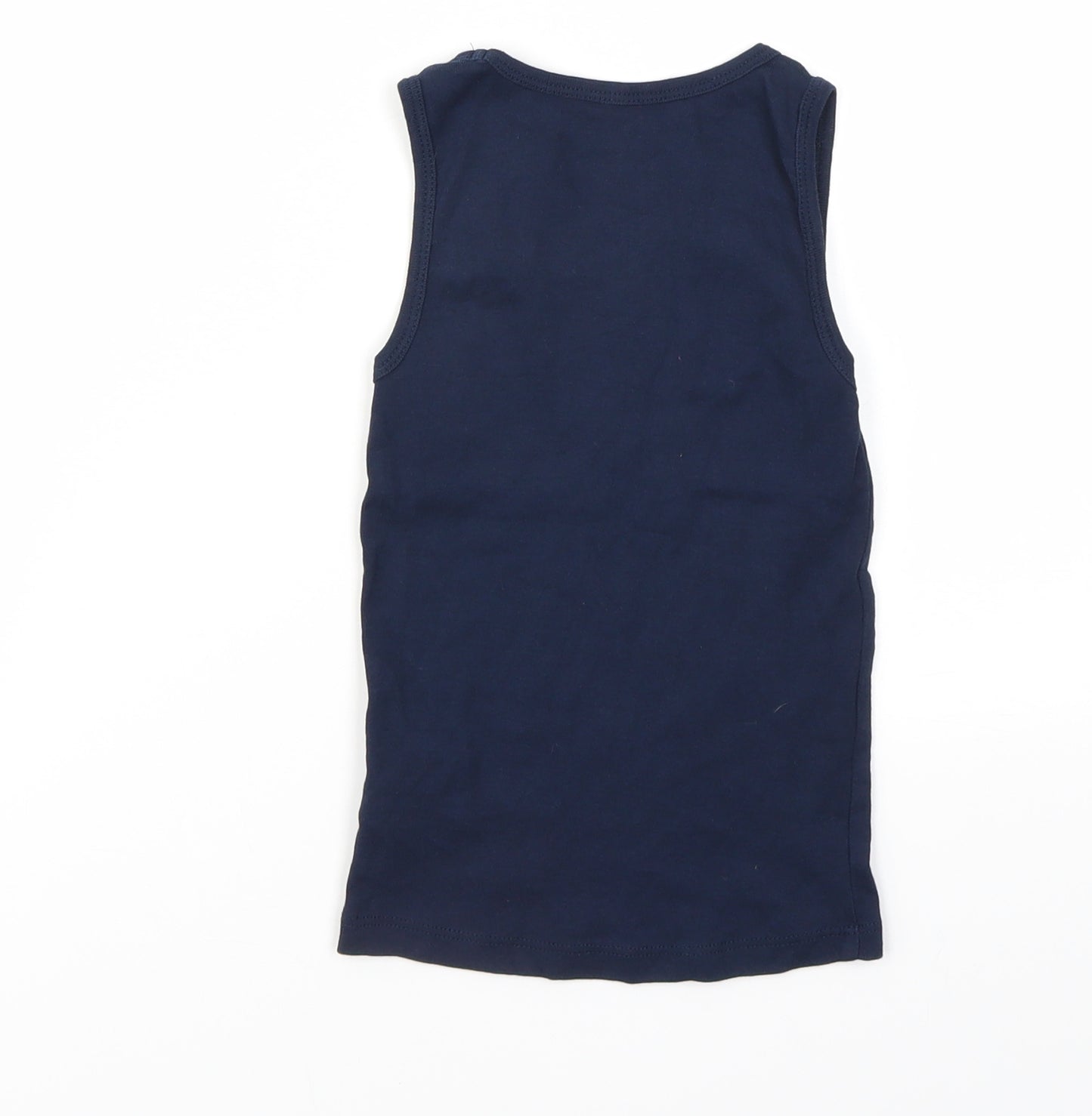 H&M Girls Blue   Basic T-Shirt Size 5-6 Years