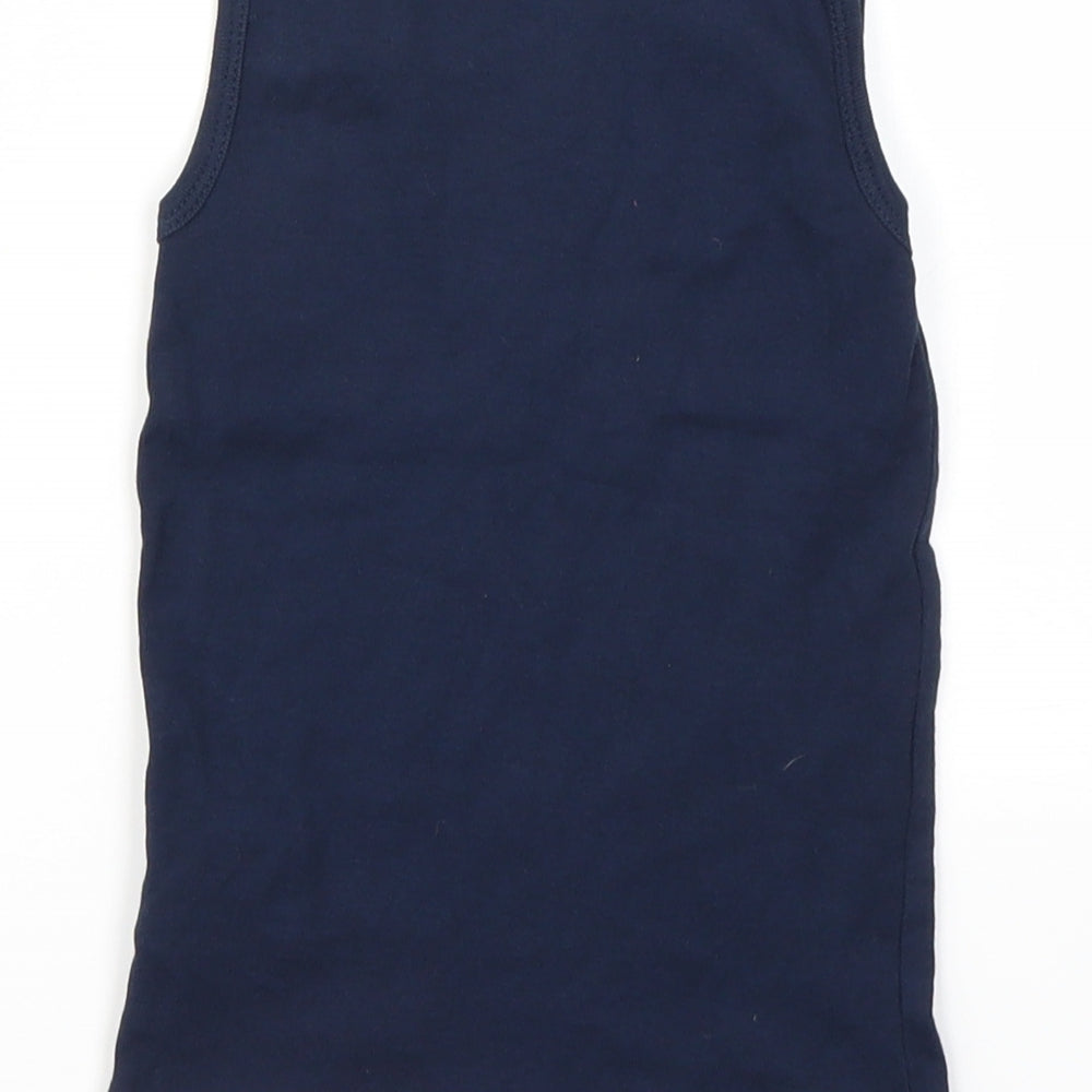 H&M Girls Blue   Basic T-Shirt Size 5-6 Years
