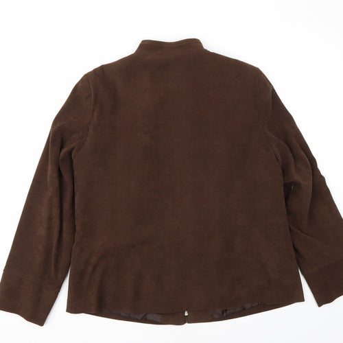 essence Womens Brown   Jacket Coat Size 18