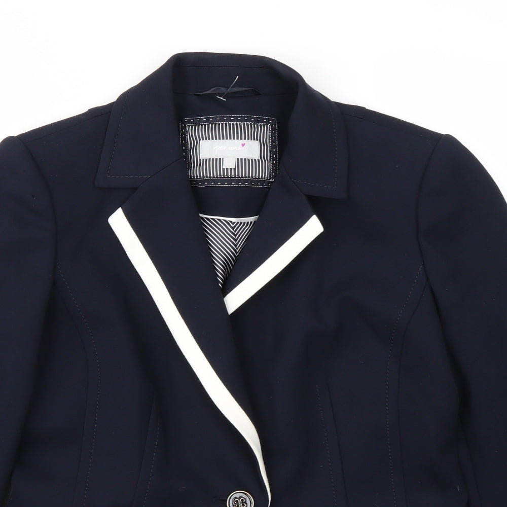Per Una Womens Blue   Jacket Blazer Size 10