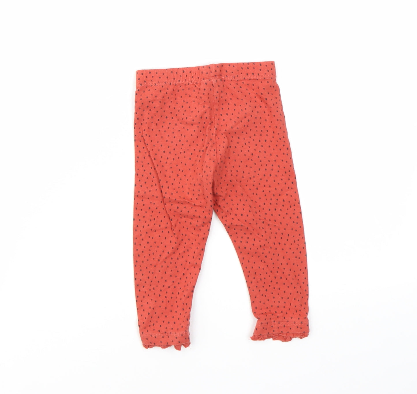 FRED & FLO  Girls Red Geometric  Capri Leggings Size 9-12 Months