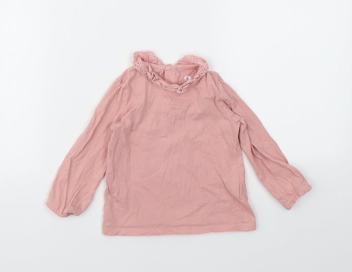 F&F Girls Pink Basic T-Shirt Size 12-18 Months