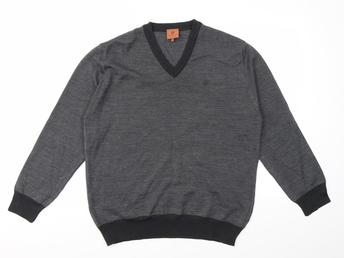 Douglas Mens Grey   Pullover Sweatshirt Size L