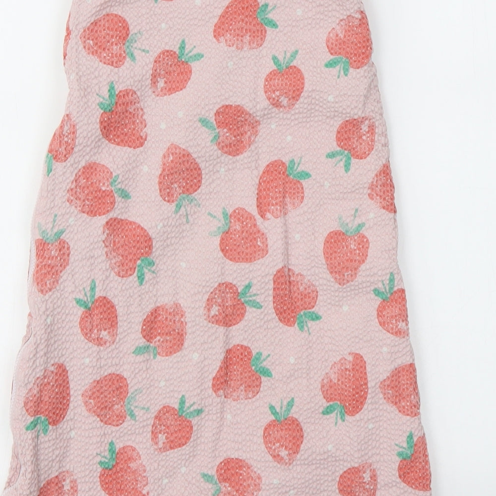 TU  Pink Geometric  Babygrow One-Piece Size 6-9 Months