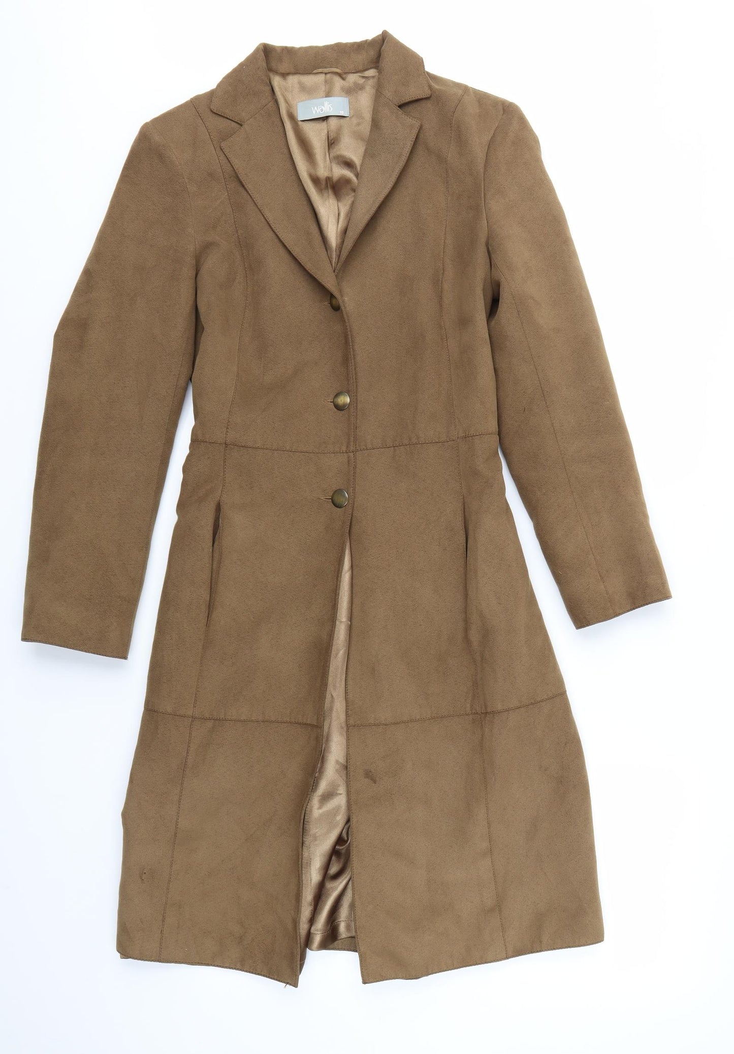 Wallis Womens Brown   Jacket Coat Size 10