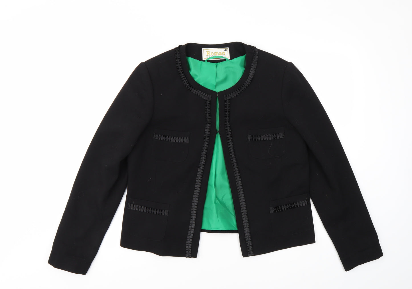 Roman Womens Black   Jacket Blazer Size 16