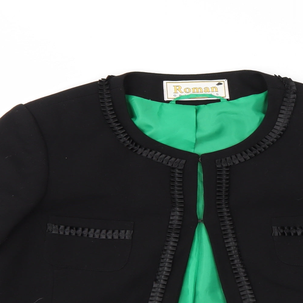 Roman Womens Black   Jacket Blazer Size 16