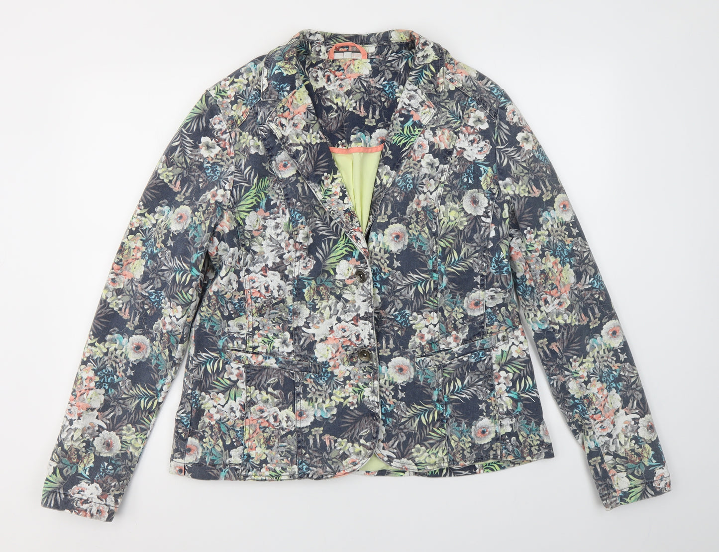 STREET ONE  Womens Multicoloured Floral  Jacket Blazer Size 18