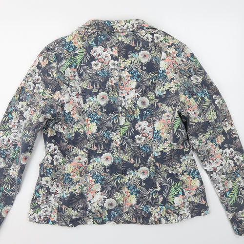 STREET ONE  Womens Multicoloured Floral  Jacket Blazer Size 18
