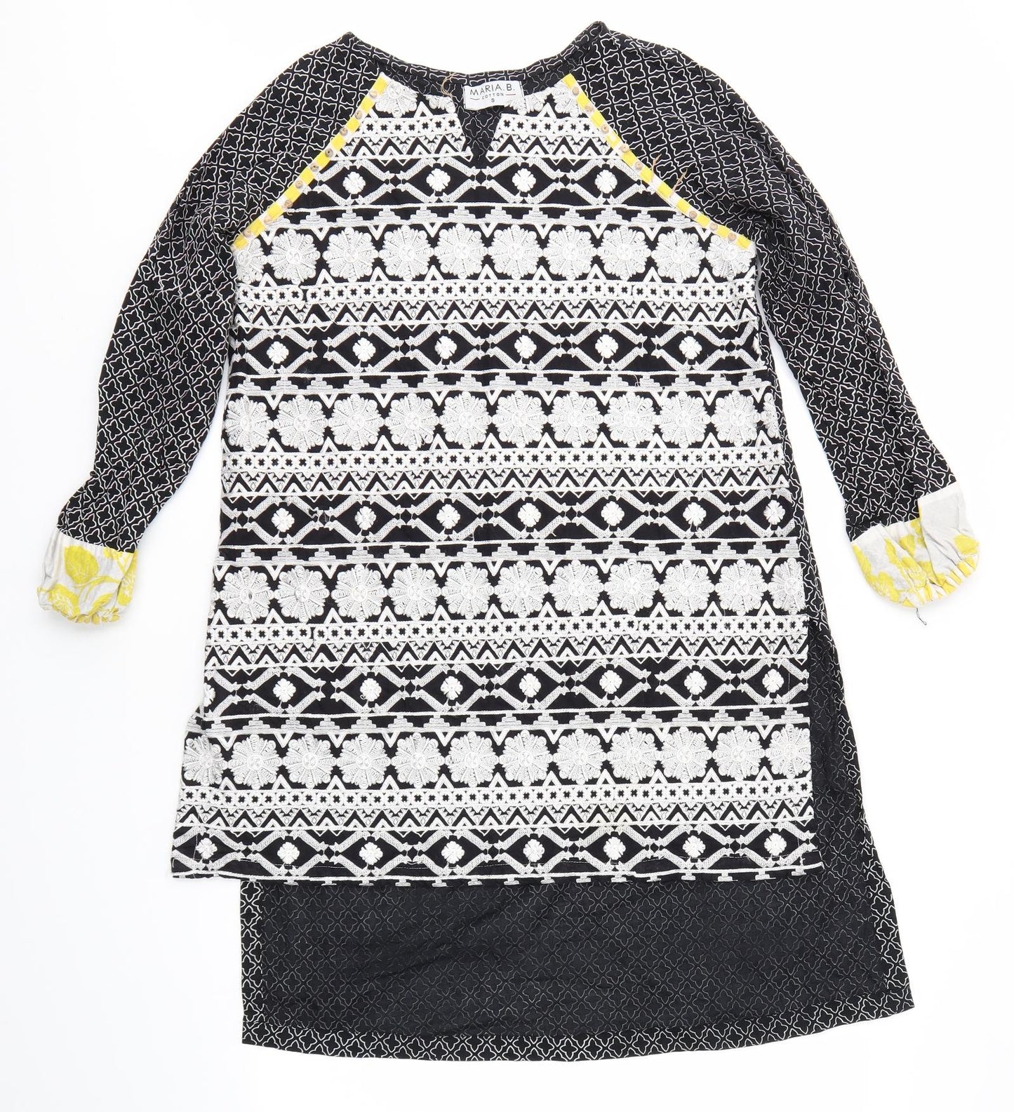MARIA B  Womens Multicoloured Geometric  Fit & Flare  Size S