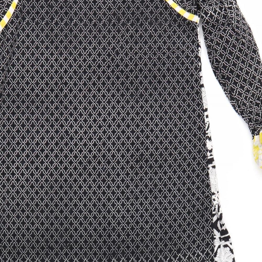 MARIA B  Womens Multicoloured Geometric  Fit & Flare  Size S