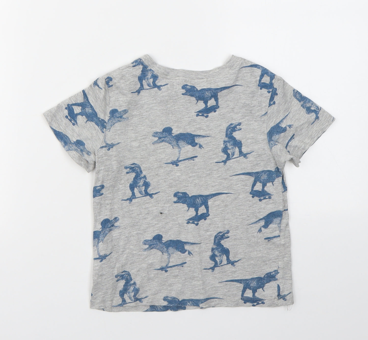H&M Boys Grey Animal Print  Basic T-Shirt Size 3-4 Years