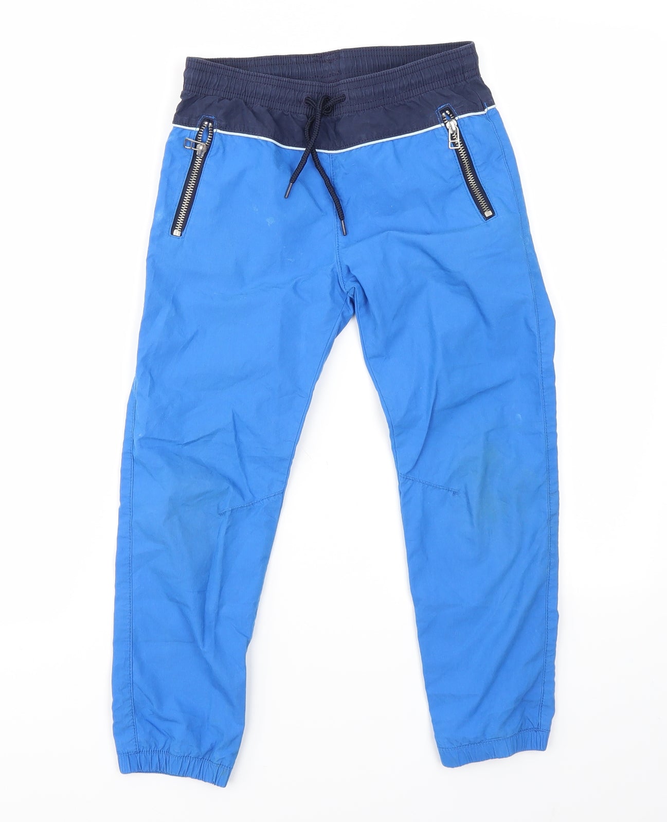 H&M Boys Blue   Jogger Trousers Size 6-7 Years