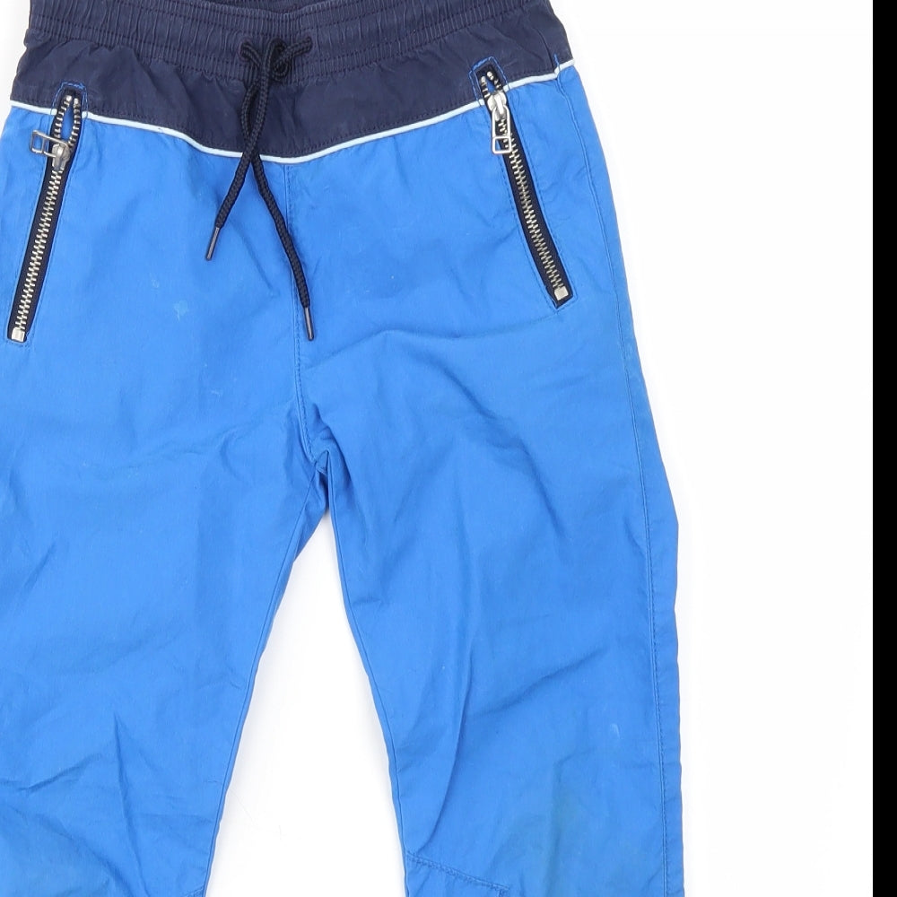 H&M Boys Blue   Jogger Trousers Size 6-7 Years