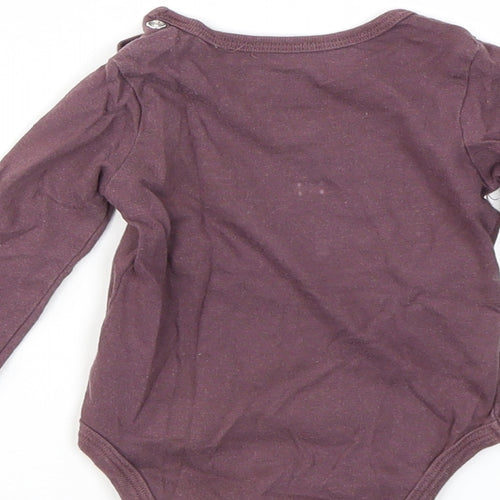 SO CUTE Girls Purple   Babygrow One-Piece Size 3-6 Months