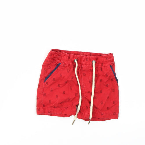 Parish Nation Boys Red Argyle/Diamond  Capri Jeans Size 18 Months