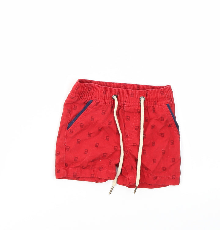 Parish Nation Boys Red Argyle/Diamond Capri Jeans Size 18 Months