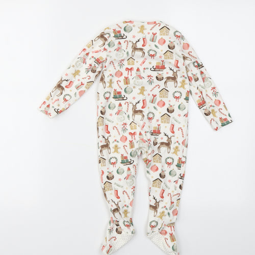 TU Girls Multicoloured Geometric  Babygrow One-Piece Size 9-12 Months