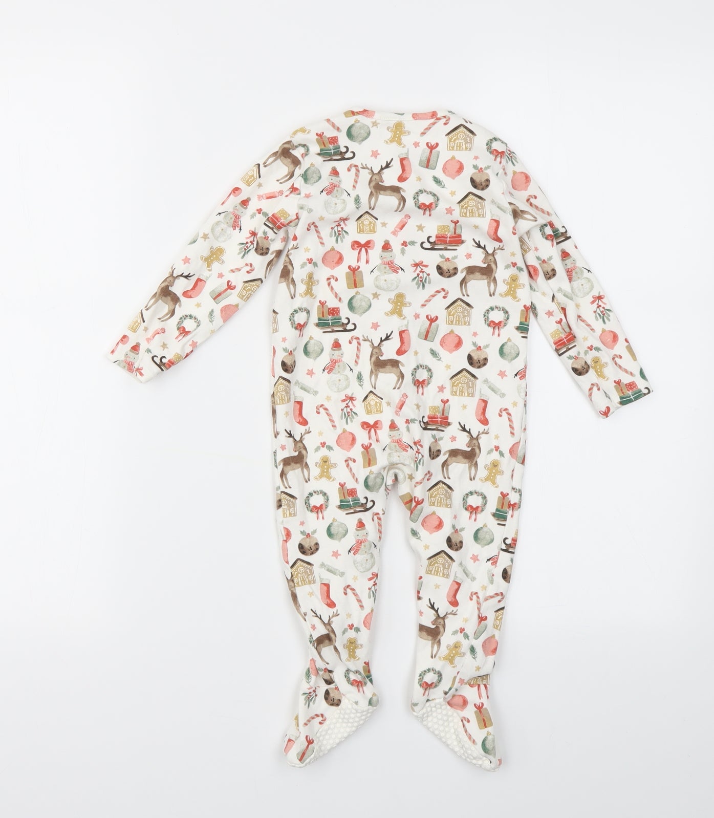 TU Girls Multicoloured Geometric  Babygrow One-Piece Size 9-12 Months