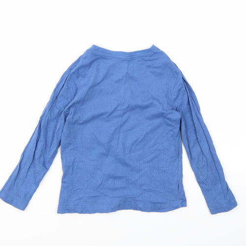 Primark Boys Blue Floral  Basic T-Shirt Size 3-4 Years
