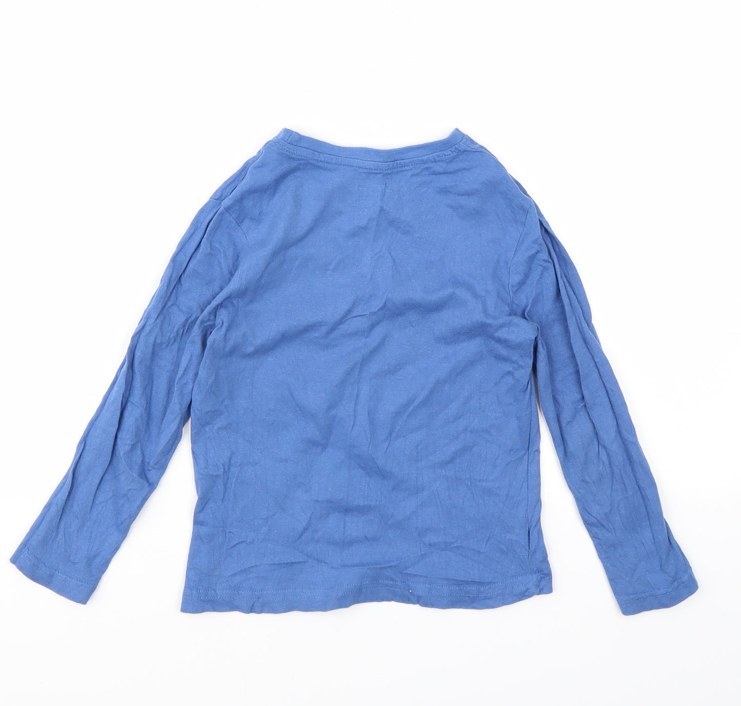 Primark Boys Blue Floral  Basic T-Shirt Size 3-4 Years