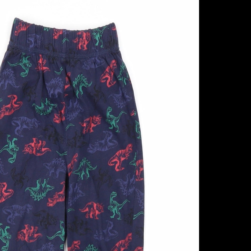 George Boys Blue Geometric  Jogger Trousers Size 4-5 Years