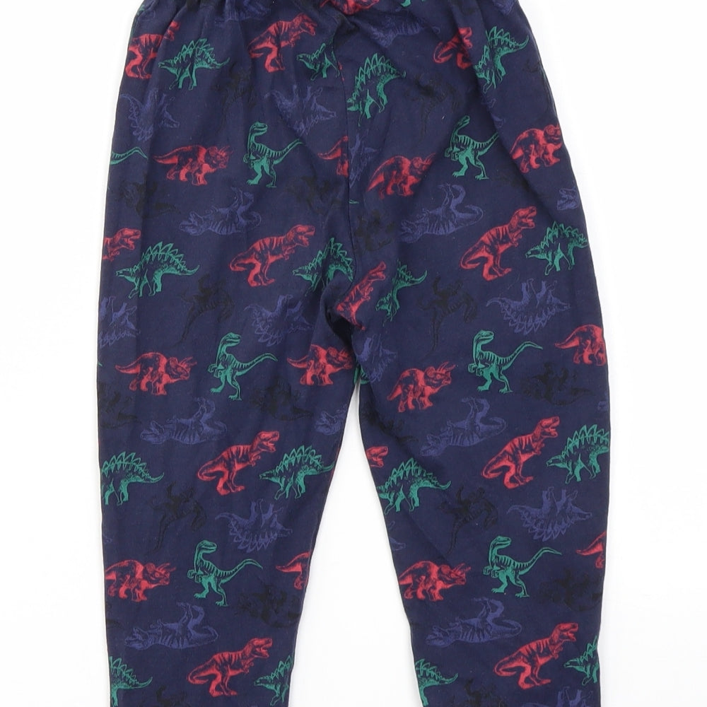 George Boys Blue Geometric  Jogger Trousers Size 4-5 Years