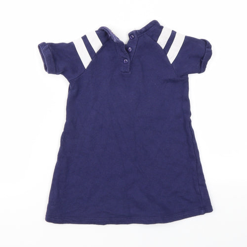 M Girls Blue Argyle/Diamond  Fit & Flare  Size 2-3 Years