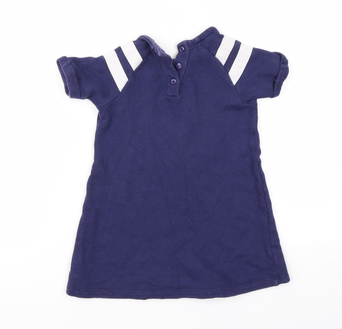M Girls Blue Argyle/Diamond  Fit & Flare  Size 2-3 Years