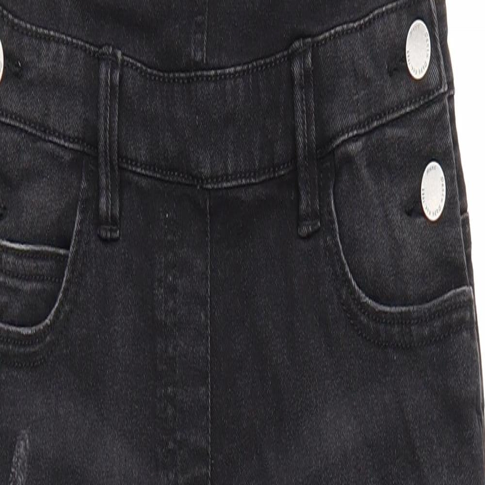 NEXT Girls Black   Dungaree One-Piece Size 11 Years